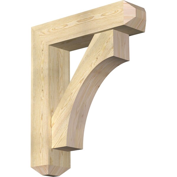 Ekena Millwork Westlake Craftsman Rough Sawn Bracket w/ Offset Brace, Douglas Fir, 8"W x 32"D x 38"H BKT0806X32X38WTL04RDF - main